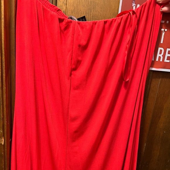 NWOT Beautiful Lane Bryant 18/20 never worn strapless red dress - Picture 3 of 4